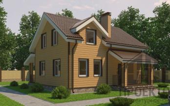 Проект каркасного дома к39