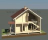 Проект деревянного дома 3-25