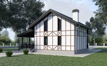 Проект каркасного дома к9