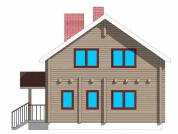 Проект деревянного дома 3-25