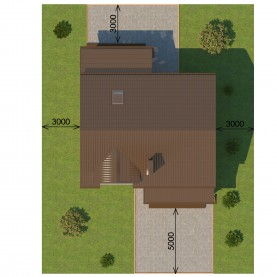 Проект каркасного дома к39