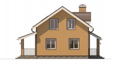 Проект каркасного дома к39