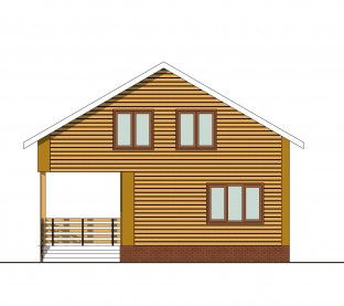 Проект каркасного дома к45