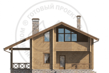 Проект деревянного дома 1052
