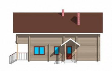 Проект деревянного дома 3-25