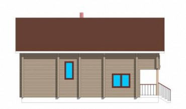 Проект деревянного дома 3-25