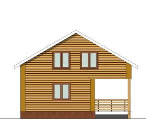 Проект каркасного дома к45