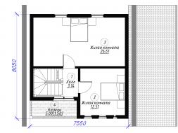 Проект каркасного дома к9