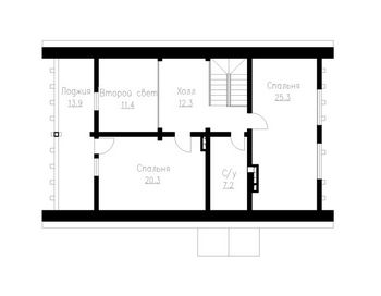 Проект деревянного дома 3-25
