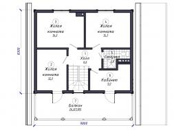 Проект каркасного дома к46