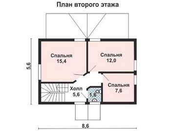 Проект деревянного дома 10-2179