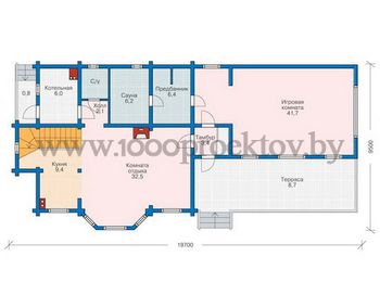 Проект деревянного дома 1073