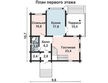 Проект деревянного дома 10-2234