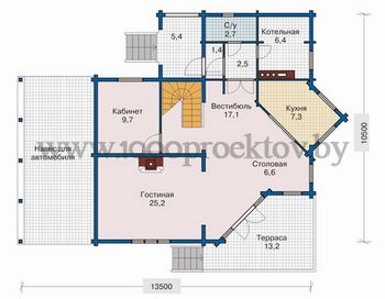 Проект деревянного дома 1068